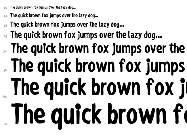 Shaky Hand Some Comic font waterfall